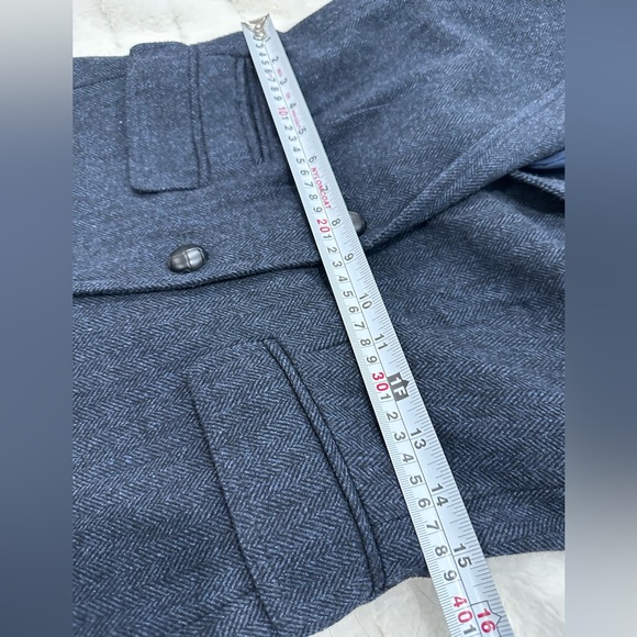 Banana Republic Factory navy tweed blazer Size 0 - Picture 8 of 12